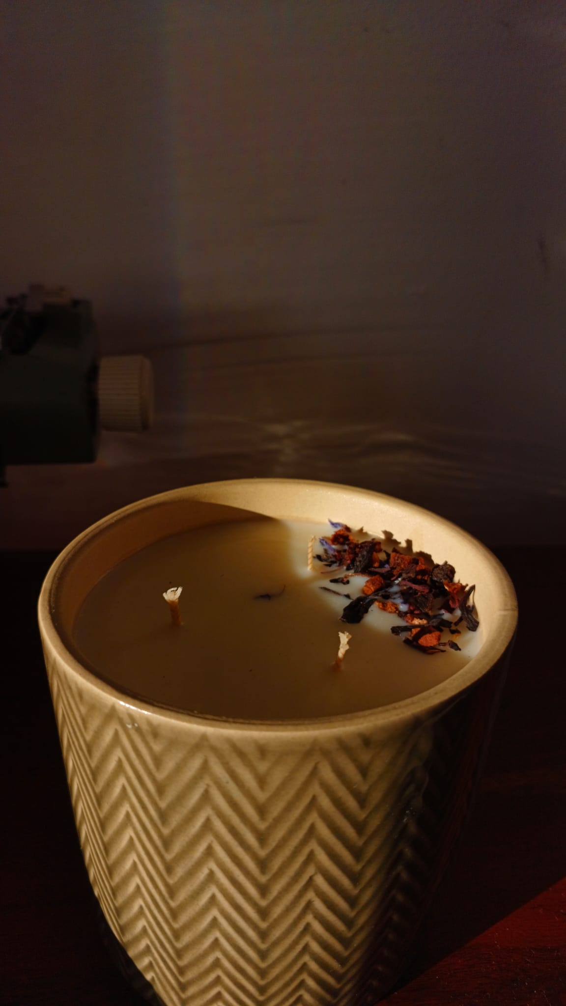 Vela em pote de Cerâmica