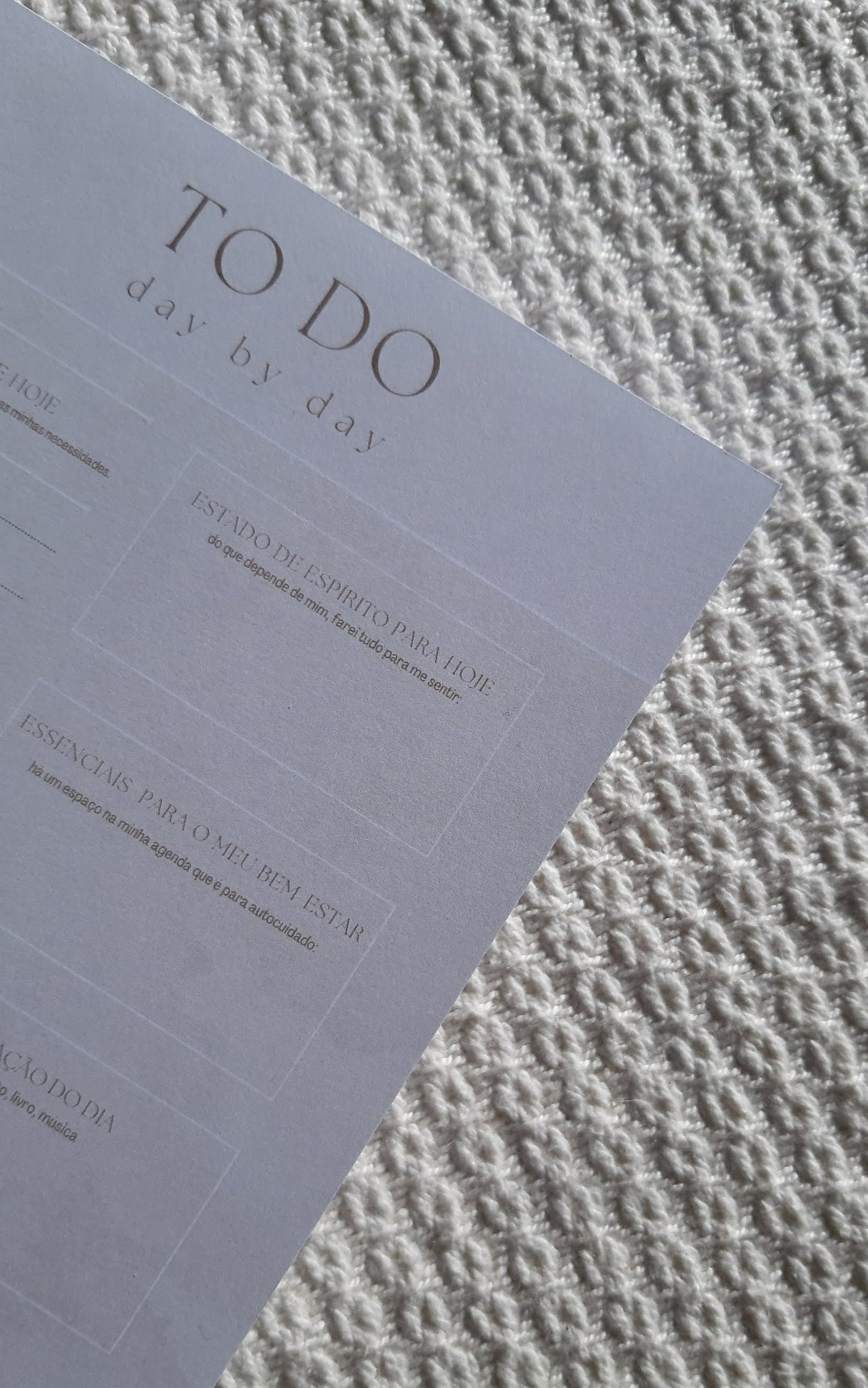 To Do List - Day by Day